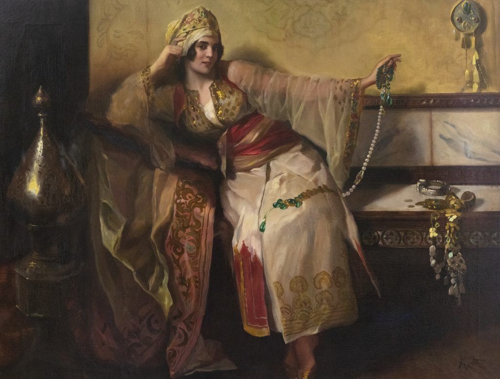 Odalisca. Óleo sobre lienzo, 116 x 89 cm. Fundación Pedrera de la Comunidad Valenciana en colaboración con la Colección Pedrera Martínez.